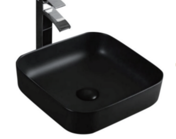 Harper Matte WHITE or BLACK Square Above Counter Basin 390