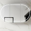 Chloe Matte White Curved 1500 LED Mirror Cabinet