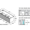 Bayview 1200 White Matte Wall-Hung Vanity