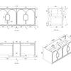 Maci 600mm-1800mm Woodland Oak Wall Hung Vanity