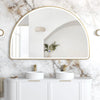 LED Half-Moon 1000(H)x1500(W) Gold Metal Frame Mirror