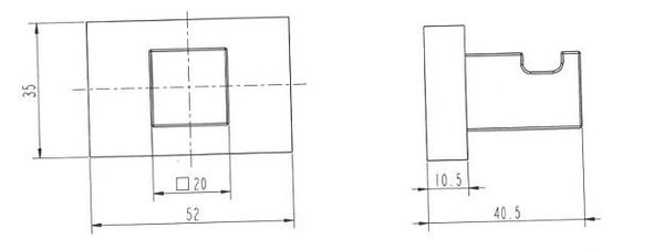Linear Single Robe Hook
