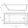 Louve Insert Bath 1525-1800mm