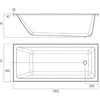 Louve Insert Bath 1525-1800mm