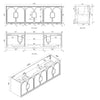 Maci 600mm-1800mm Woodland Oak Wall Hung Vanity