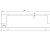 Maya 250mm-800mm Single Towel Rail