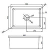 Kai 680 Rectangle Porcelain Sink