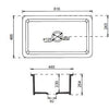 Kai 810 Rectangle Porcelain Sink - Matte Black