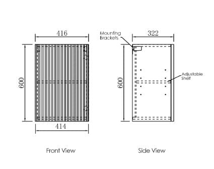 Finley 415 One Door Overhead Cabinet