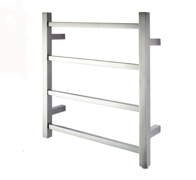 Cubo Chrome 500 Square 4 Bar Heated Towel Rail