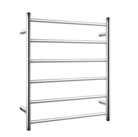 Rondo Chrome 600 Round 6 Bars Heated Towel Ladder