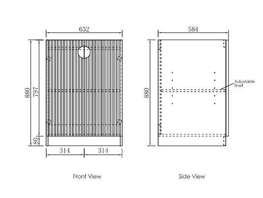 Finley 630 Double Door Base Cabinet