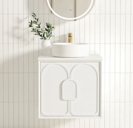 Maci 600mm-1800mm Matte White Wall Hung Vanity
