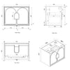 Maci 600mm-1800mm Woodland Oak Wall Hung Vanity