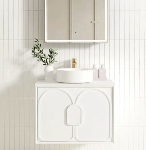 Maci 600mm-1800mm Matte White Wall Hung Vanity