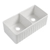 Kingston 835 Fine Fireclay Double Butler Sink