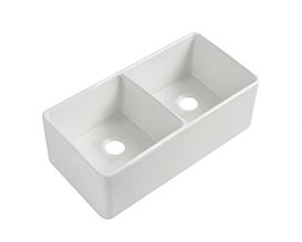 Kingston 835 Fine Fireclay Double Butler Sink