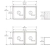 Kingston 835 Fine Fireclay Double Butler Sink