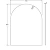 Arch Mirror, 750 x 975mm