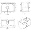 Maci 600mm-1800mm Woodland Oak Wall Hung Vanity