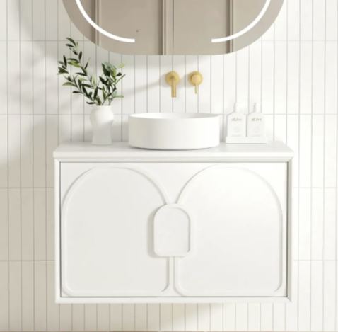 Maci 600mm-1800mm Matte White Wall Hung Vanity