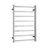 Cubo Chrome 620 Square 8 Bar Heated Towel Rail