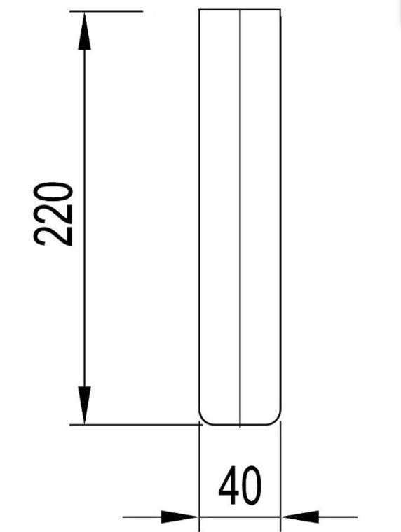 Axus 220mm Bath Spout