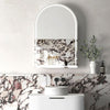 Arch Matte White 600 LED Mirror Cabinet