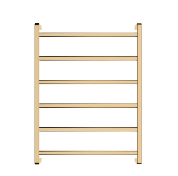 Koko 600x800mm Heated Towel Rail Brushed Brass