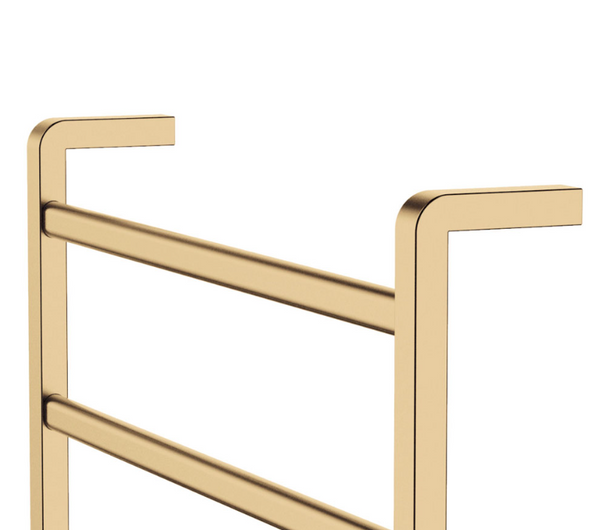 Koko 600x800mm Heated Towel Rail Brushed Brass