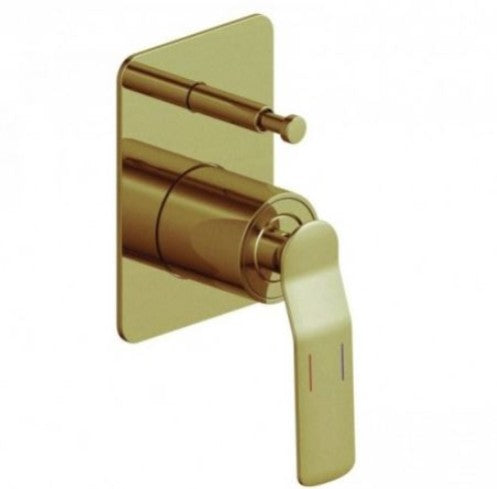 Synergii shower or bath mixer with diverter button - 7 Colours