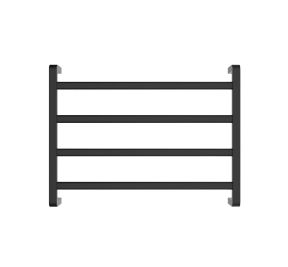 Koko 600x450mm Heated Towel Rail Matte Black