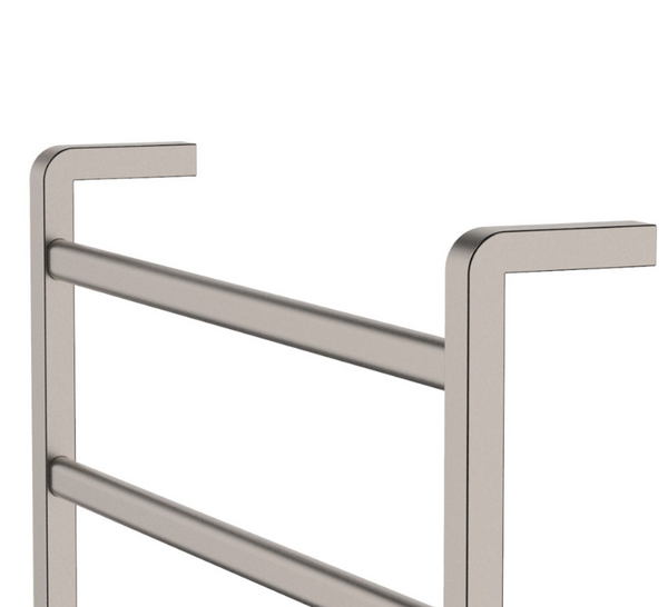 Koko 600x800mm Heated Towel Rail Brushed Nickel