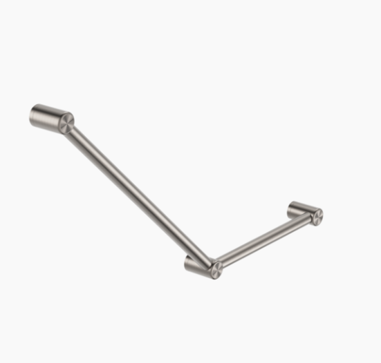 MECCA Care 750x450mm Ambulant Toilet Grab Rail 45 Degree 32mm