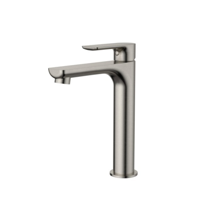 Nova Mid Rise Basin Mixer - Brushed Nickel