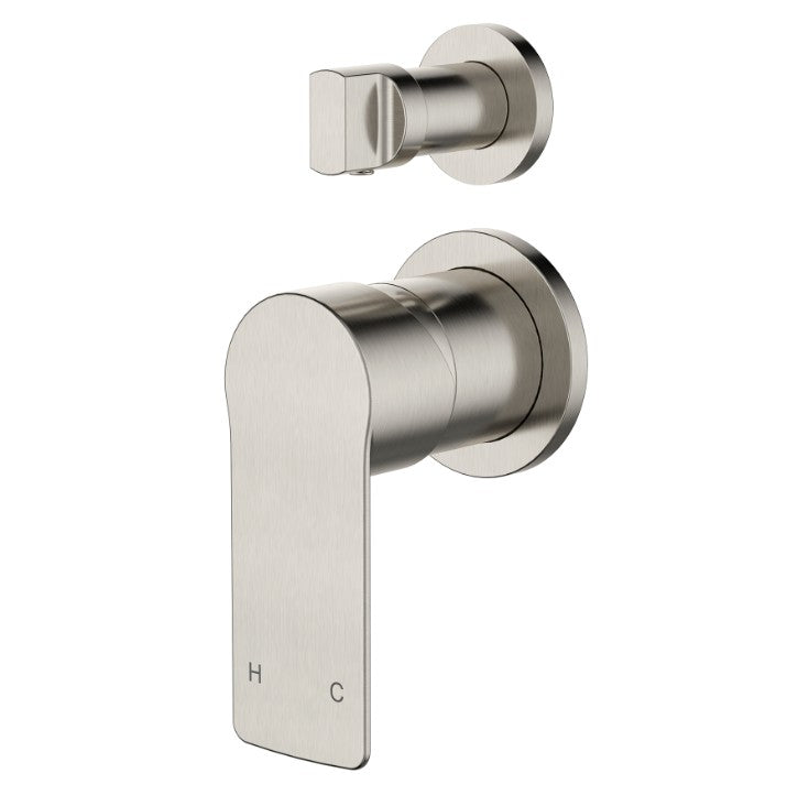 Nova II Shower Mixer With Diverter Brushed Nickel