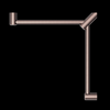 MECCA Care 600x600mm Brushed Bronze Wrap Around Corner Grab Rail 32mm