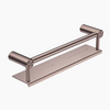MECCA Care Brushed Bronze Grab rail With Shelf 300/450mm