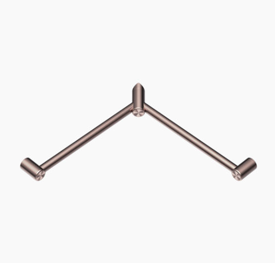 MECCA Care 600x600mm Wrap Around Corner Grab Rail 32mm