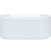 Eleanor Gloss White Fluted Freestanding Acrylic Bath