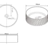 Lydia Clear Black Glass Basin