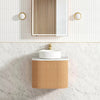 Curved Bondi 600mm-1800mm Fluted Woodland Oak Vanity
