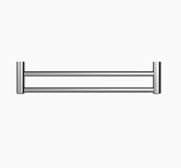 MECCA Care 600/900mm Chrome Double Grab Towel Rail