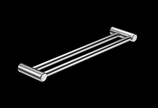 MECCA Care 600/900mm Chrome Double Grab Towel Rail