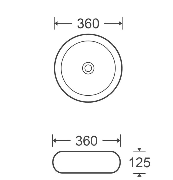 Casa 360 Above Counter Basin