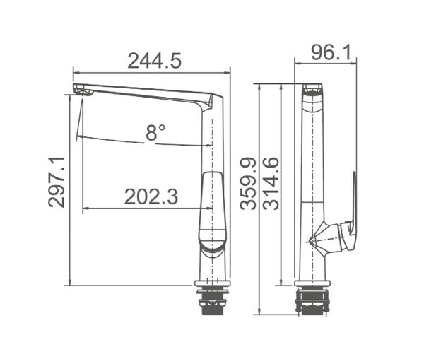Exon Kitchen Mixer ( 4 Colours)