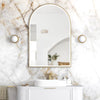 Arch 1200(H)x800(W) Gold Metal Frame LED Mirror