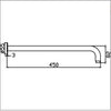 450 Wall Shower Arm