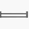 MECCA Care 600/900mm Gun Metal Double Grab Towel Rail