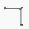 MECCA Care 600x600mm Gunmetal Wrap Around Corner Grab Rail 32mm